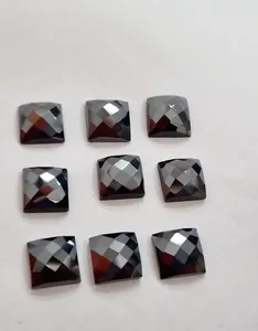 Moissanite de forma cuadrada de corte princesa negro, corte elegante de diamante, excelente corte para collar de moissanita, joyería personalizada - Product Image 5