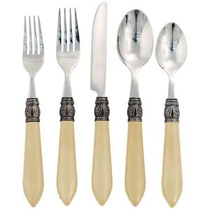 Ensemble de 3 couverts en acier inoxydable idéal pour les ustensiles de cuisine de table, les cafés, les couverts plaqués or et la poignée en métal - Product Image 6