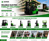 Chariot élévateur électrique FB30L 3 tonnes à batterie lithium pour la logistique d'entrepôt et la distribution de matériaux