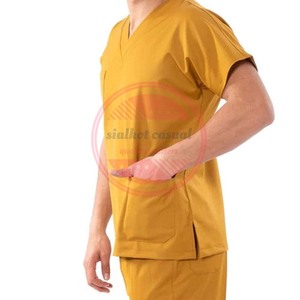 ชุดเครื่องแบบขัดทางการแพทย์ผ้าโพลีเอสเตอร์สำหรับโรงพยาบาลพร้อมโลโก้ตามสั่ง - Product Image 4