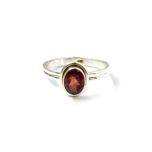 Rose Gold & Gold Plated 2.9 Grams <b>Garnet</b> <b>Ring</b> with Princess Cut Diamond Fashionable Trendy Style Bezel Setting Inlay Gift - Product Image 1