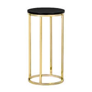 Meubles de salon en bois Table noire Table de chevet Table basse ronde - Product Image 5