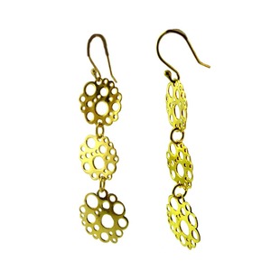 ชุดต่างหูแบบฟองสำหรับสุภาพสตรีทำมือชุบทองเงินสเตอร์ลิง925สวมใส่ได้ทุกวัน - Product Image 1