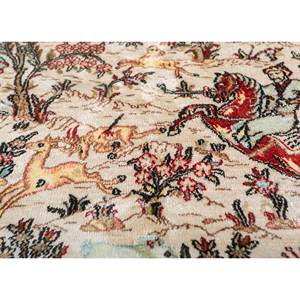 Alfombras de Seda Anudadas a Mano Gulmarg Ivory Pae-6397 con Diseño Novedoso para Uso Doméstico - Product Image 3