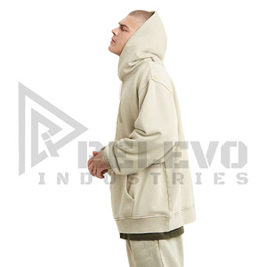 เสื้อมีฮู้ดสำหรับผู้ชายผ้าคอตตอน100% ระบายอากาศได้ดีมีฮู้ดสำหรับผู้ชายผ้าเปียกเปียกเปียกแห้งเร็วแบบเรียบ - Product Image 5