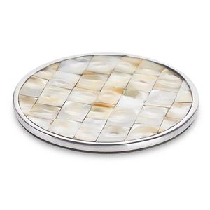 Sous-verres de table en perles pour cadeaux de retour de pendaison de crémaillère et cadeaux d'entreprise Sous-verres faits à la main avec incrustation de vadrouille scintillante - Product Image 5