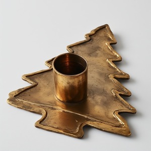 AYC METALS Cesta de árbol de Navidad personalizable Diseño rústico Construcción de metal duradero Resplandor cálido para una decoración navideña pacífica - Product Image 1