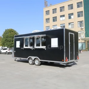 Remorque de cuisine mobile en acier inoxydable résistant à la rouille, restaurant sur roues, camion de nourriture, camion de vente de pizzas, camion de vente de sucettes glacées - Product Image 4