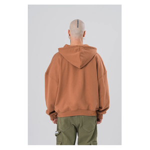 Sudaderas y sudaderas de invierno para hombre bordadas personalizadas de talla grande 100% algodón de gran tamaño con bolsillo - Product Image 2