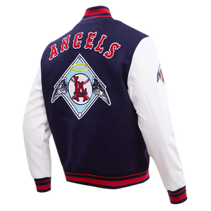 Lettre personnalisée broderie patchs avant de haute qualité respirant polyester manches Baseball Bomber Letterman veste bleu blanc hommes - Product Image 3