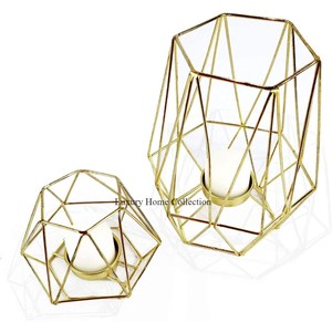 Bougeoir Bougeoir Couleur Or Plaqué Brillant Fait Main Designer Look Fantaisie 3 Bras Ou Support Pour Bougeoir Au Prix Le Plus Bas - Product Image 3