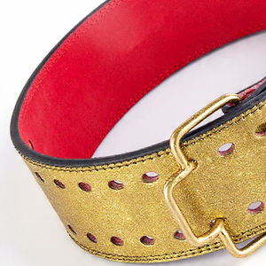 Weightlifting Double Prong Glitter Heavy Duty Soft Strong Non-Slip Breathable Gym Trainer Workout Fitness Wear <b>Belt</b> - Product Image 3