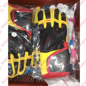 Gants de frappe de baseball en cuir souple léger de haute qualité Gants de frappe de baseball à longue manchette de couleur blanche et noire - Product Image 6