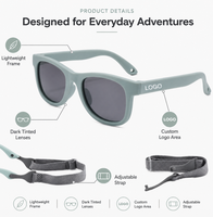 Lunettes de soleil pour enfants en silicone de sécurité, 0-3 ans, verres polarisés UV400 dégradés, lunettes pour tout-petits avec sangle de tête