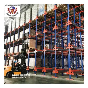 Heavy Duty Pallet Radio Shuttle Racking Shelves Warehouse Shelving Shuttle Rack For Sale