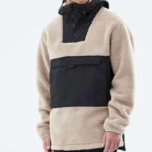 Sudadera con capucha de lana Sherpa de esquí 2025, sudadera de invierno de palangre impermeable de gran tamaño con bolsillo con cremallera, jersey de esquí cálido de peso pesado - Product Image 6