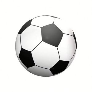 Ballon de football géant gonflable 3D amusant en PVC avec paillettes à l'intérieur pour la plage et le jardin - Product Image 1