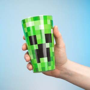 Vaso de Vidrio con Diseño de Creeper de Minecraft, Divertido y Elegante Accesorio para el Hogar o la Oficina - Product Image 3