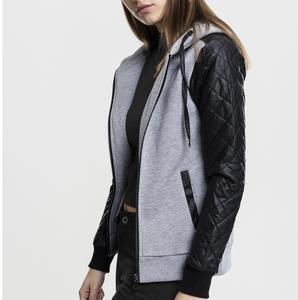 Sudadera con capucha y manga de cuero, venta al por mayor, OEM, personalizado, de alta calidad, sudaderas de invierno, informal, gran oferta, gimnasio al aire libre, chaquetas de motorista, Sudadera con capucha - Product Image 3