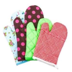 Mitaines de four de cuisine 100% coton toile imprimée personnalisée résistante à la chaleur et réutilisable écologique pour les gants de chef de cuisine à domicile - Product Image 5