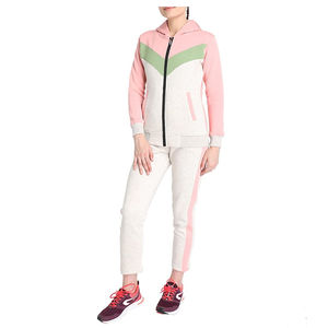 Survêtement de conception personnalisée de meilleure qualité pour femmes, manches longues, col à capuche, motif solide, dernière mode de jogging en plein air pour l'hiver - Product Image 4