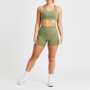 Short athlétique d'été décontracté taille haute pour femme Short de yoga à séchage rapide Design respirant - Product Image 3