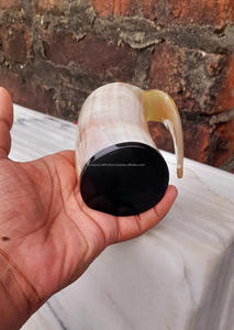 100% Mini taza de cuerno de búfalo de calidad superior técnica hecha a mano - Product Image 2