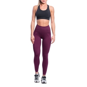 Pantalones de yoga transpirables para mujer, cintura alta, elásticos, suaves, ligeros, leggings de gimnasio para entrenamiento, ropa deportiva. - Product Image 3