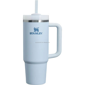 Thermos avec poignée et paille, 30 oz 40 oz, tasse thermique en acier inoxydable isolée, garde au chaud et au froid pendant 24 heures - Product Image 3
