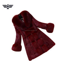 EMPIRE TREND WEARS En Yeni Şık Lüks Özel Tasarım Kadın Suni Vizon Kürk Kışlık Sıcak Peluş Palto Nefes Alabilen Dik Yaka