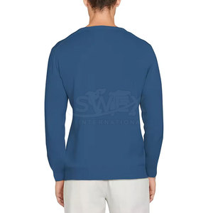 Hombres Casual Wear Slim Fit cuello en V pulóver sudadera hombres algodón mezclado logotipo personalizado gran oferta Sudadera con cuello en V - Product Image 2