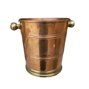 Copper Water Bottle And <b>Ice</b> Basket With Stand Finest Quality <b>Ice</b> Storage Bucket For Hotel Restaurant Use - Product Image 2