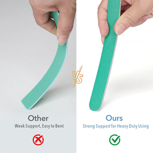 Lime à ongles double droite en acier inoxydable de qualité supérieure pour une mise en forme douce et sûre des ongles naturels faibles et cassants - Professionnelle et durable - Product Image 3