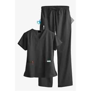 Hot Selling Custom High Quality Canvas Hospital Uniforms Quick-Drying Women's Nurse Stretch <b>Scrubs</b> <b>Sets</b> Wholesale - Product Image 5