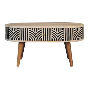 Console en incrustation d'os, table en incrustation d'os artisanale - Product Image 5