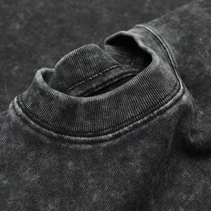 เสื้อยืดซักกรดไซส์พิเศษระบายอากาศได้ดีชุดกางเกงขาสั้นสไตล์ลำลองคุณภาพสูงทำจาก pakistan 180กรัมซักกรดต่ำ - Product Image 3