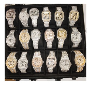 Luxury Fashion Iced Out VVS Moissanite Diamond Stainless Steel <b>Watch</b> <b>Men's</b> Bezel Case Thorns Sapphire Glass Quartz Movement - Product Image 6