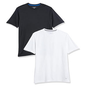 Polo à manches courtes pour homme, 100 % polyester, motif uni, tissu tricoté, 220 grammes, logo sur le devant - Product Image 2