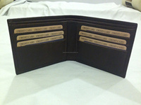Dompet pria kulit asli, modis, kualitas tinggi, kulit sapi asli, klip uang, dompet lipat ganda, fitur RFID uniseks