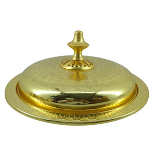 Décoration de noël en métal rond votif placage à l'or conception de luxe pot de bougie votive pour la décoration intérieure personnalisée - Product Image 4