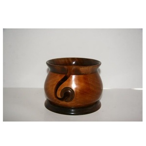Handcrafted wooden yarn <b>storage</b> bowl portable lightweight tabletop decoration & <b>knitting</b> yarn <b>storage</b> holder use Customized wood - Product Image 3