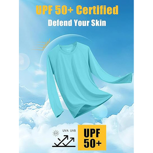 Camiseta Deportiva de Manga Larga Ligera para Hombre, Protección UV, Secado Rápido, Tejido Elástico Transpirable, Ajuste Atlético, Duradera para Entrenamiento de MMA - Product Image 3