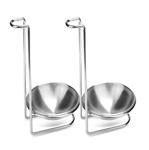 ที่วางซุปสแตนเลสสตีลที่วางช้อนงานหัตถกรรมเงิน - Product Image 1