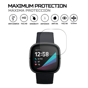 ANTISHOCK สำหรับฟิตบิท เซนส์ฟิล์มกันรอยหน้าจอ ฝาครอบป้องกันระดับพรีเมียมสำหรับสมาร์ทวอทช์ของคุณ - Product Image 2