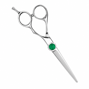 Professional Barber <b>Scissors</b> Stainless Steel Straight Blade <b>Cuticle</b> <b>Scissors</b> Removable Handle Right-Handed Durable Steel Handle - Product Image 1
