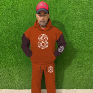 Survêtements de sport pour hommes, décontractés, de haute qualité, à capuche, avec cordon élastique, 100% coton, respirants, séchage rapide, sur mesure - Product Image 1