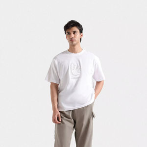T-shirts d'été en coton pour hommes, hauts de marque décontractés de couleurs unies - Product Image 1