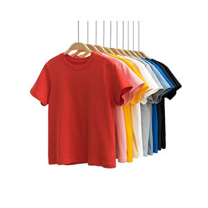 T-shirts personnalisés OEM 100% coton Fournisseur en vrac Bangladesh DTG Impression à manches courtes style unisexe 180 GSM Unisex Casual Wear Tees - Product Image 1