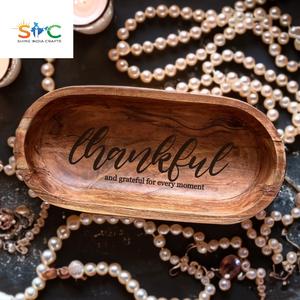 Tazón de masa grabado grande, Decoración de mesa, feliz Diwali, hogar, REGALOS FESTIVOS para invitados, Diwali - Product Image 2