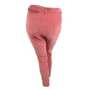 Pantaloni Lexington in velluto a coste da donna Charter Club, a vita alta, anti-piega, con stampa animalier, colore rosa, taglia 16 - Product Image 2